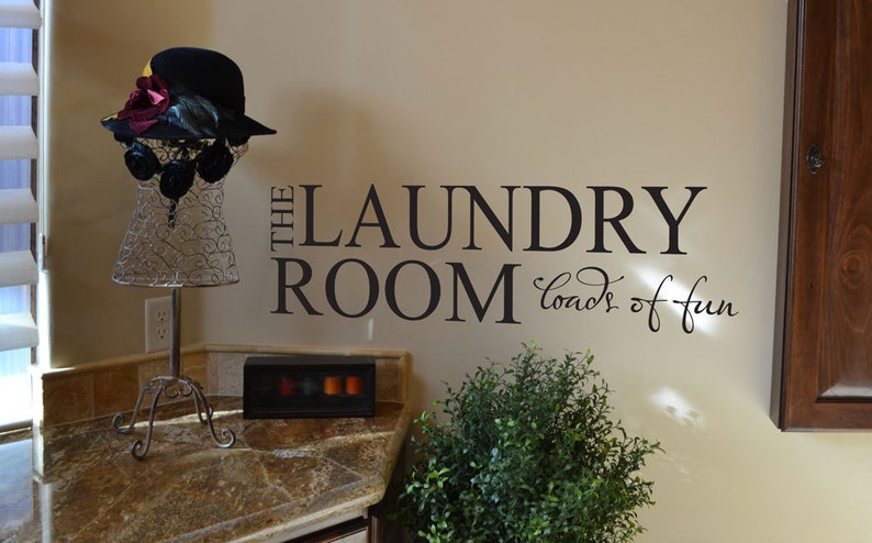 Laundry Room Decal Loads of Fun decal vinyl wall sticker LA004