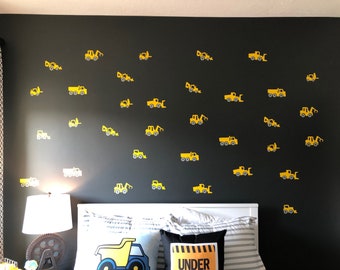 Traktor Wand Aufkleber, Vinyl Wand Schriftzug Aufkleber Aufkleber, jungen Zimmer, Blatt von 36 IM058