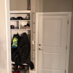 Liniaal groei grafiek 7 ft muur sticker hoogte meting sticker GC201