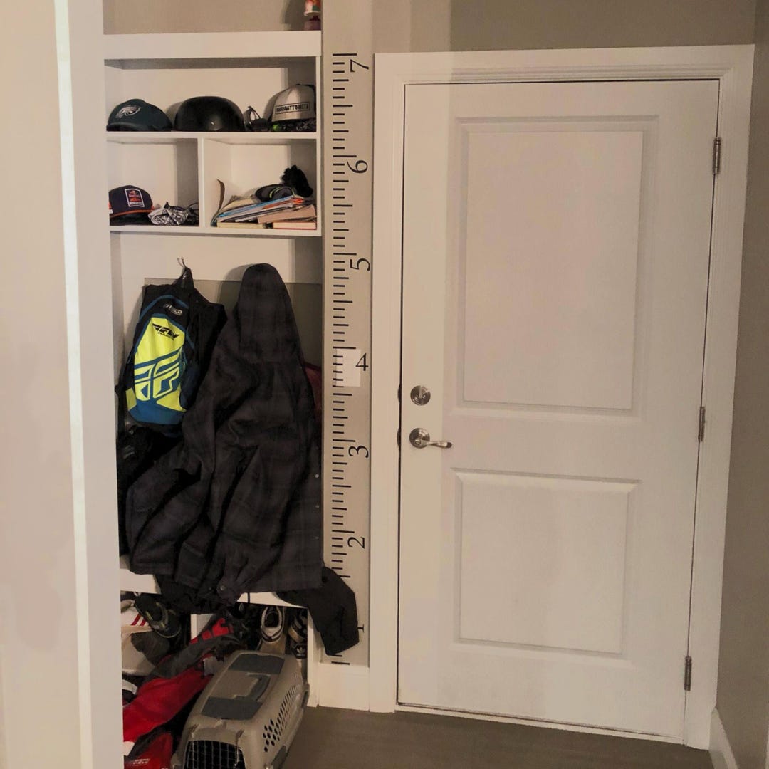 Ruler Growth Chart 7 Ft Wall Sticker Height Measurement Decal GC201 - Etsy