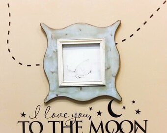 I love you to the Moon and Back | Nursery Wall Decal | Cute Nursery | Kids Room | Wall Decor BC224