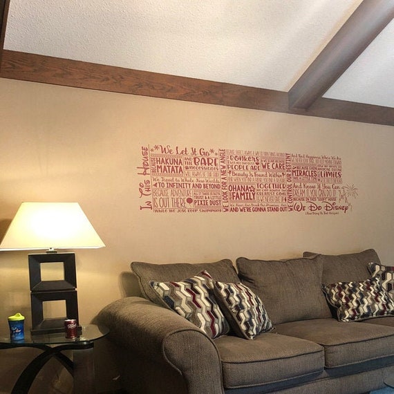 We Do Disney Disney Wall Decal Quote Wall Decal Vinyl Wall - Etsy