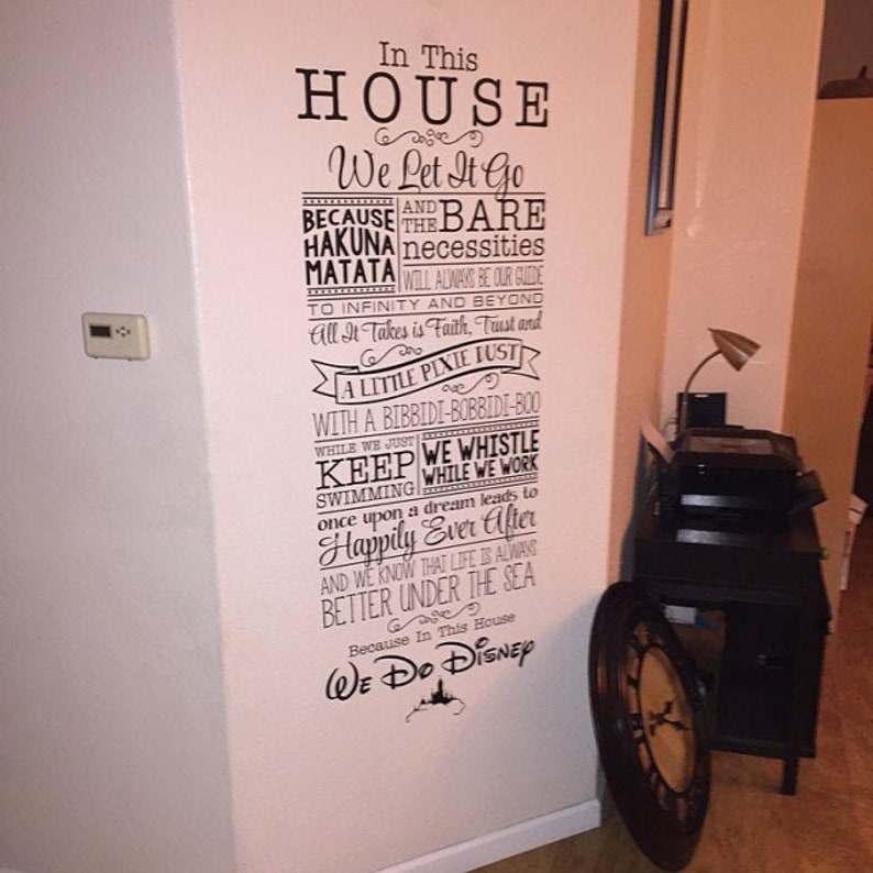 We Do Disney Disney Wall Decal Quote Wall Decal Vinyl Wall Etsy