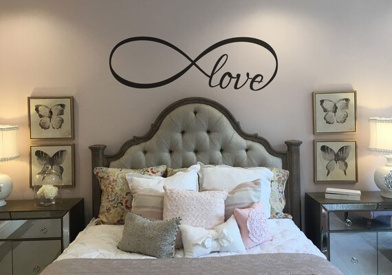 Love Infinity Master Bedroom Wall Sticker Vinyl Lettering Quote Decal For Home Decor Bm613