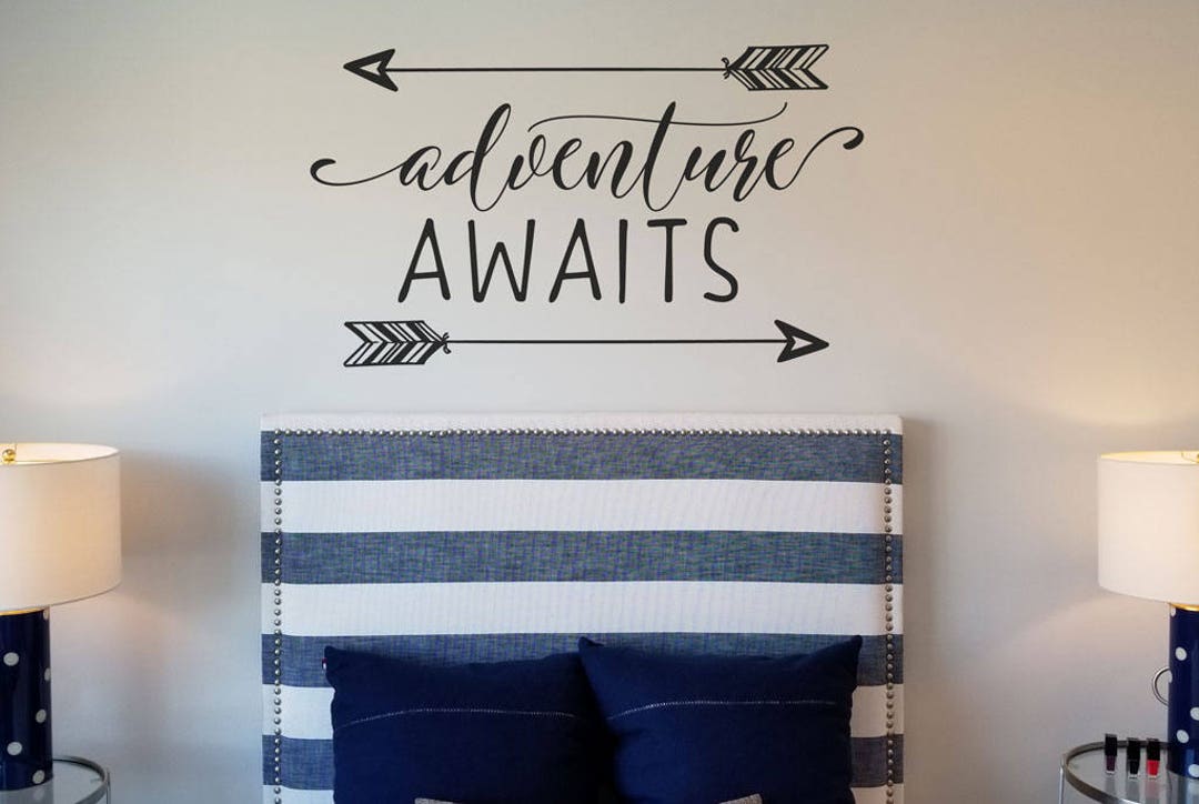 Adventure Awaits Wall Decal Vinyl Sticker KW1364 - Etsy