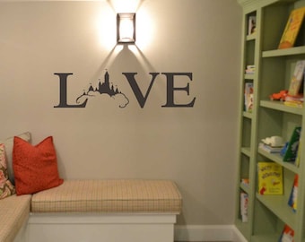 Love quote wall decal Disney vinyl wall lettering sticker disney wall decal home decor Walt Disney we do Disney BC775