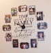 Time Spent Clock - Family is Worth Every Second - Photo Wall Clock w/working clock parts/hands decal - Includes VINYL FRAMES CL205 4 x 6 