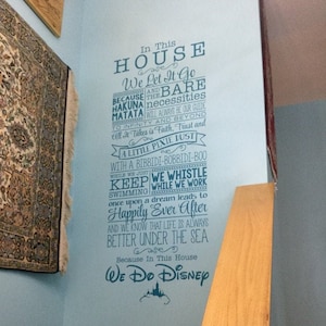 We Do Disney, Disney wall decal quote wall decal vinyl wall sticker home decor Walt Disney vinyl lettering BM544 image 5