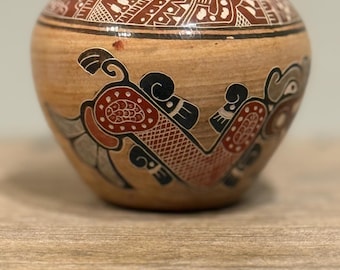 1990年代ヴィンテージ サイン入り タラベラ メキシコ陶器アート 壁掛け