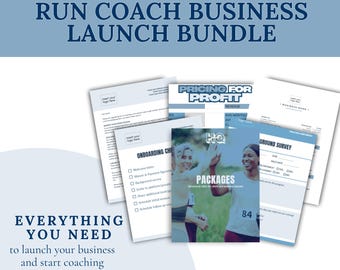 Kit de lanzamiento de Run Coach, paquete de inicio de negocios para coaches, todo lo que necesitas para lanzar un negocio de coaching