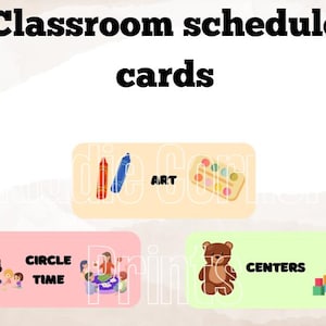Preschool Visual Schedule Cards: Classroom & Homeschool Routine