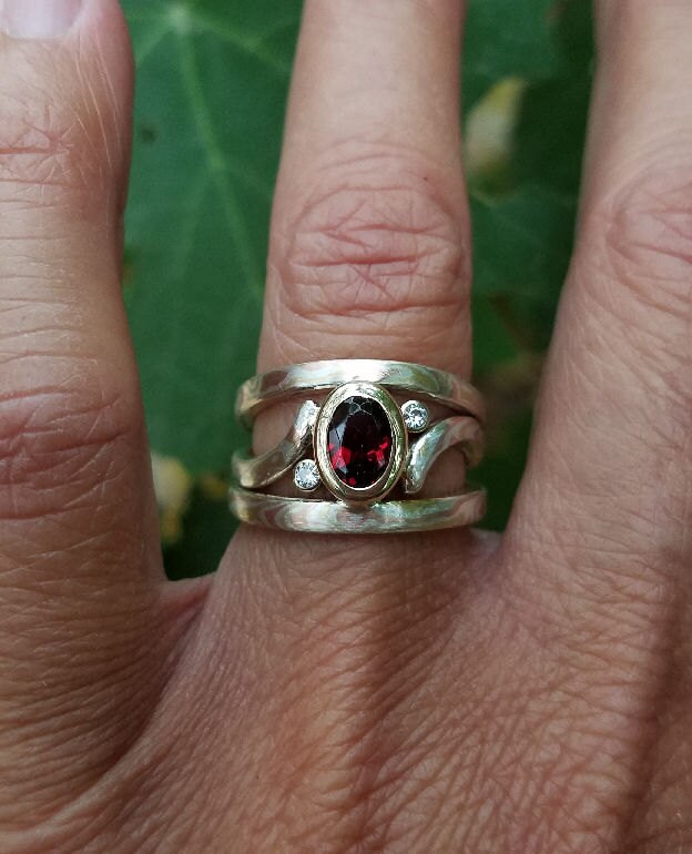 Custom Designed Unique Mokume Gane Ring Made to Order