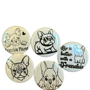 Emotional Support Frenchie — Dog Lover — Tiny Comfort Pin — Backpack or Jacket Accessory — Frenchie Reminder