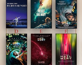 プロジェクト・ヘイル・メアリー（2026）映画ポスター、フレームレス