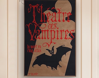 Interview With a Vampire Classic Movie Poster | Canvas Print | Film Wall Art | Home Theater Decor | Movie Lover Gift Idea