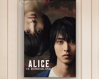 Alice in Borderland Movie Poster | Canvas Print | Film Wall Art | Home Theater Decor | Movie Lover Gift Idea