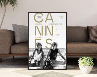 The 79th Cannes International Film Festival 2026 Movie Poster | Canvas Print | Film Wall Art | Home Theater Decor | Movie Lover Gift Idea