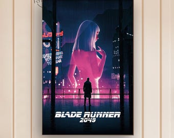Blade Runner Classic Movie Poster | Canvas Print | Film Wall Art | Home Theater Decor | Movie Lover Gift Idea