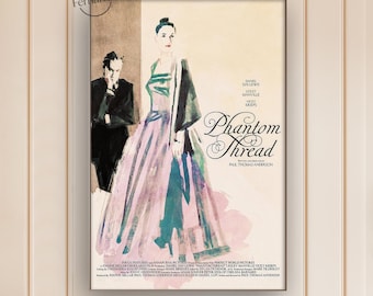 Phantom Thread Classic Movie Poster | Canvas Print | Film Wall Art | Home Theater Decor | Movie Lover Gift Idea