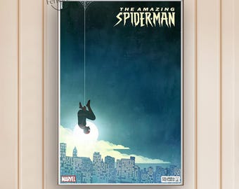 Spider-Man. Across the Spider-Verse Movie Poster | Canvas Print | Film Wall Art | Home Theater Decor | Movie Lover Gift Idea