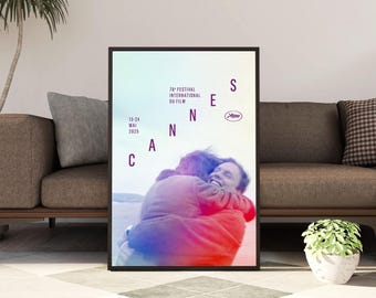 Locandina del film per il 79° Festival Internazionale del Cinema di Cannes 2026 | Stampa su tela | Decorazione murale a tema cinematografico | Arredamento per home theater | Idea regalo per gli amanti del cinema