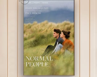 Normal People Movie Poster | Canvas Print | Film Wall Art | Home Theater Decor | Movie Lover Gift Idea