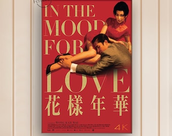 In the Mood for Love Movie Poster | Canvas Print | Film Wall Art | Home Theater Decor | Movie Lover Gift Idea