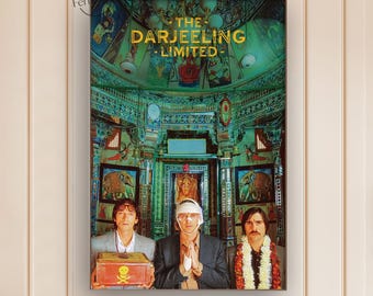 The Darjeeling Limited(2007) Movie Poster | Canvas Print | Film Wall Art | Home Theater Decor | Movie Lover Gift Idea