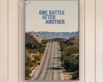 One Battle After Another Movie Poster | Canvas Print | Film Wall Art | Home Theater Decor | Movie Lover Gift Idea