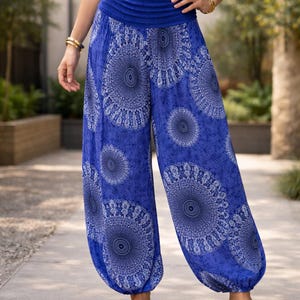 Boho Mandala Harembroek | Lichtgewicht Yogabroek voor Festivals, Alibaba ballonbroek