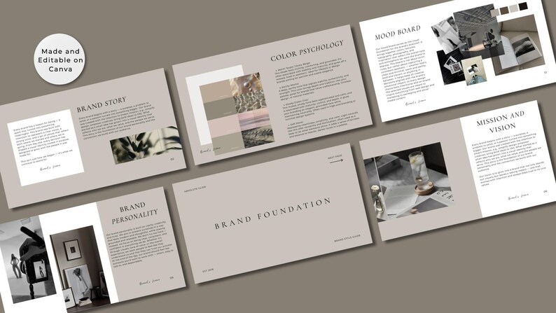 Editable Brand Guidelines & Style Guide Template | Canva Brand Kit and ...