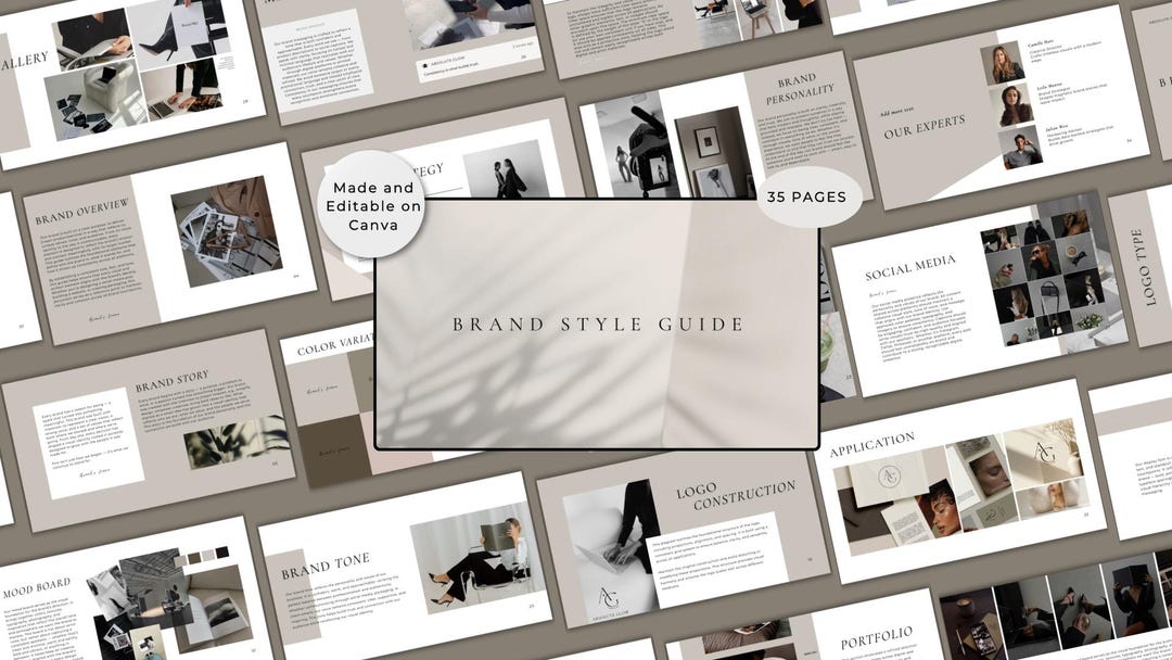 Editable Brand Guidelines & Style Guide Template | Canva Brand Kit and ...