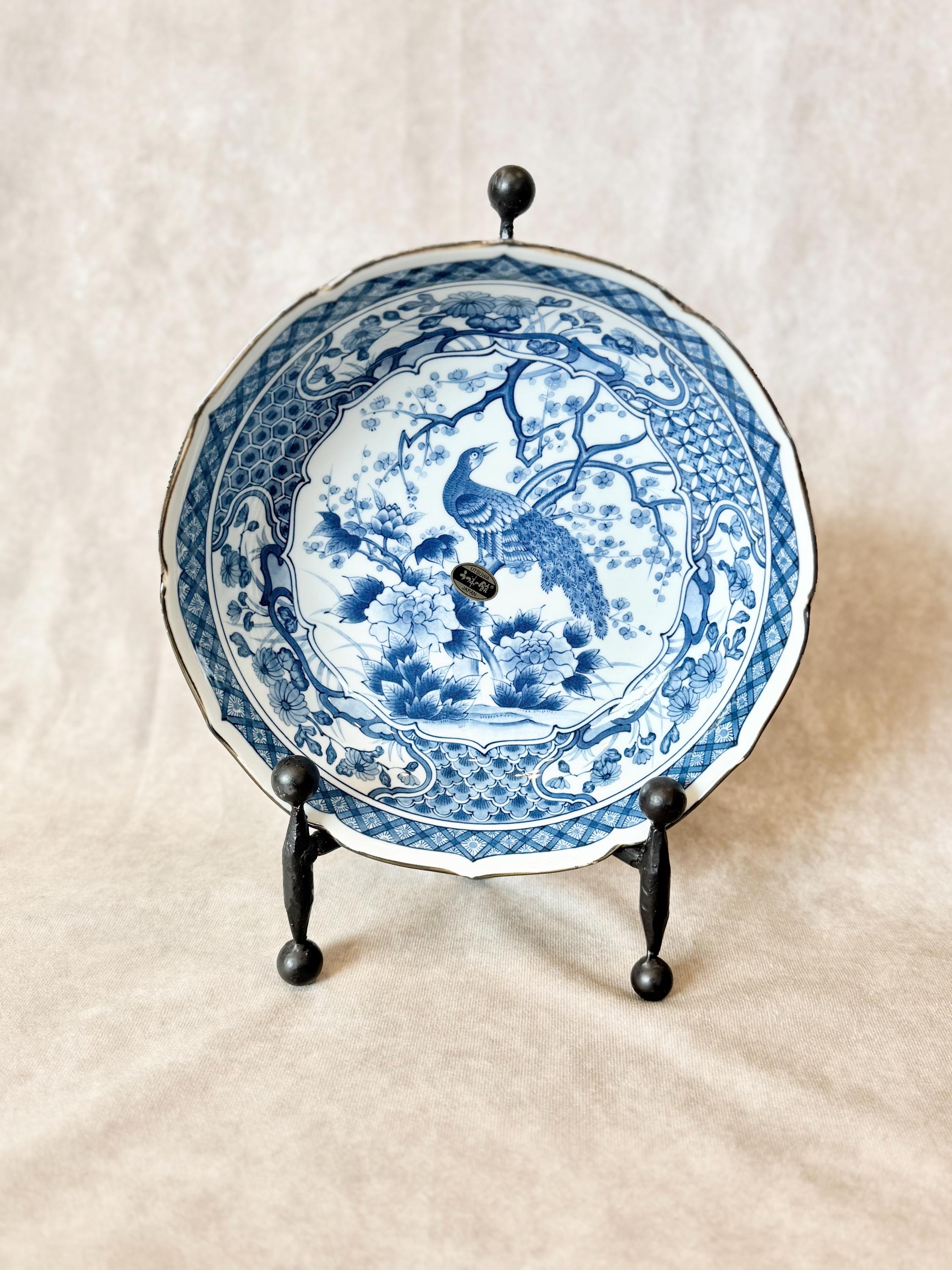 Japanese Blue Bird Ceramics - Etsy