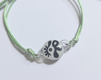 Cortis-inspired Silver Letter Bracelet | Handmade Chain Bracelet