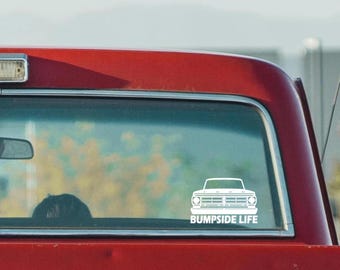 F100 Bumpside Ford Truck Car Decal Custom