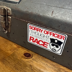 Funny Racing Car Sticker/Decal