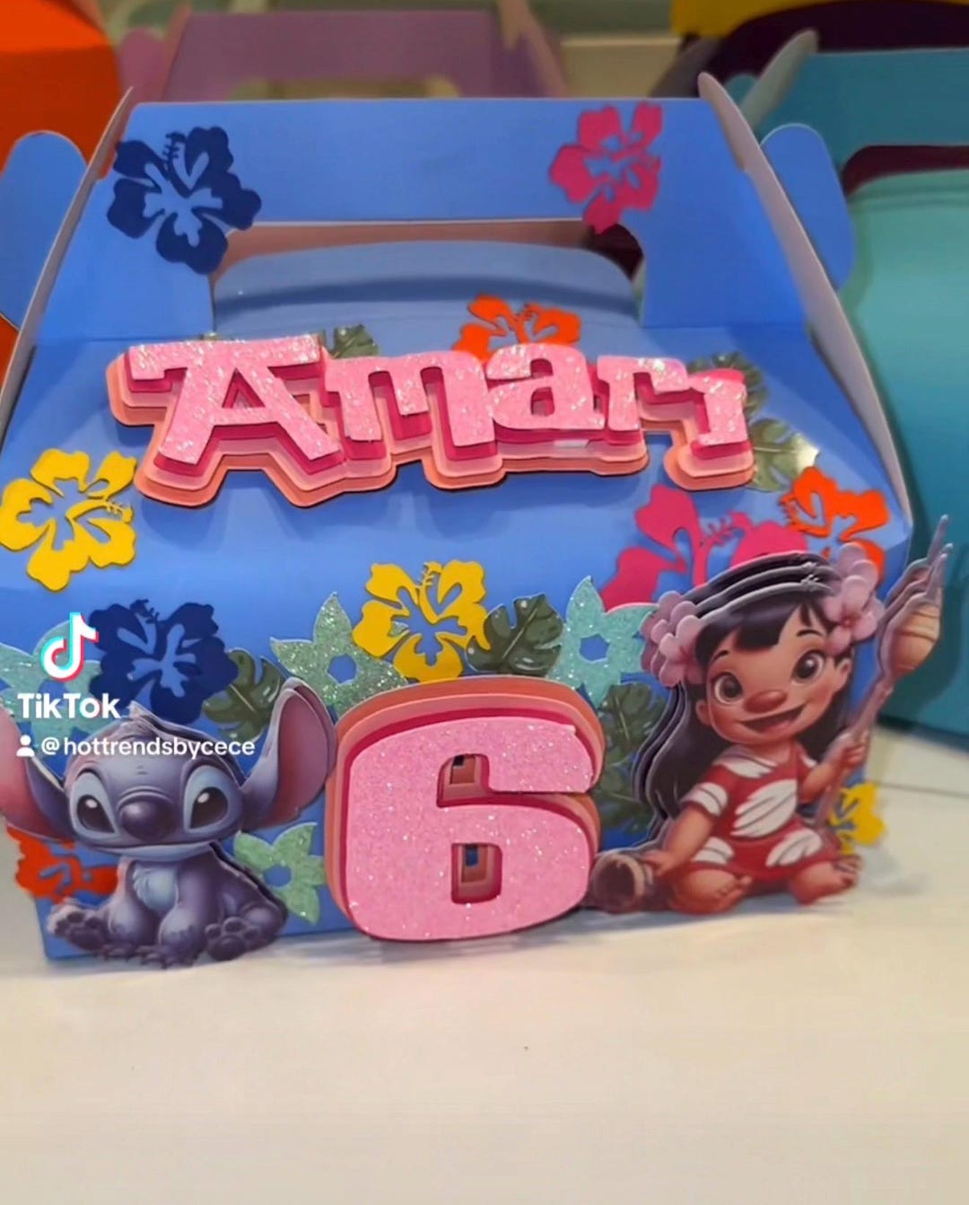 Lilo Box Character Theme Lilo Party Boxes. Treat Boxes. Stitch Birthday Gable ...