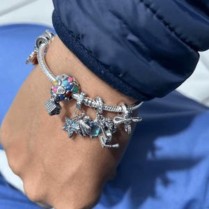 Armband Charms, Clips, Anhänger | s925 Sterling Silber leuchtende Charms, Glow in the Dark Charms, baumeln Charme, Silber Charms für Frauen Geschenk