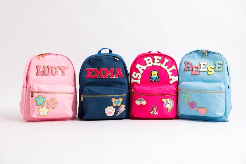 Personalized School Backpack: Backpacks With Letters, Name Backpack ...