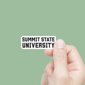 Summit State University Die-Cut Stickers Cute Campus Decor, Laptop Stickers, School Spirit, University Merchandise, Gift for Students