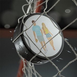 Cloudless by Katie B Wright Hockey Puck