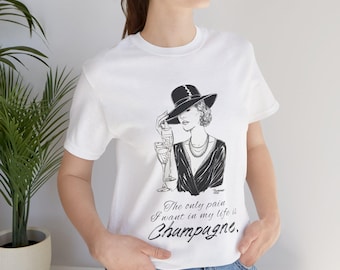 Shirt Women Vintage Lady Meme Tshirt Funny Wine Quote Retro 1920s Gift Her