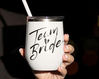 Team Bride Chill Wine Tumbler, Bachelorette Party | Bridal Shower Drinkware