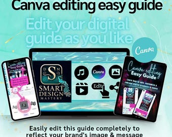 Easy Canva Guide for Digital Product Buyers | Rebrandable Resale Template | Step-by-Step Instructions with Screenshots | + MRR & PLR rights