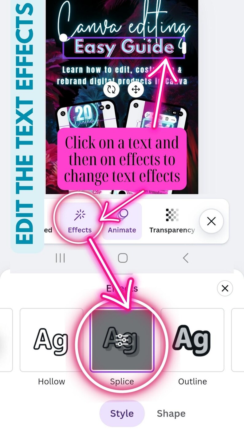 Canva Easy Editing Guide – simple step-by-step tutorial for editing digital products in Canva, beginner-friendly PDF, instant download, perfect for Etsy sellers & creators