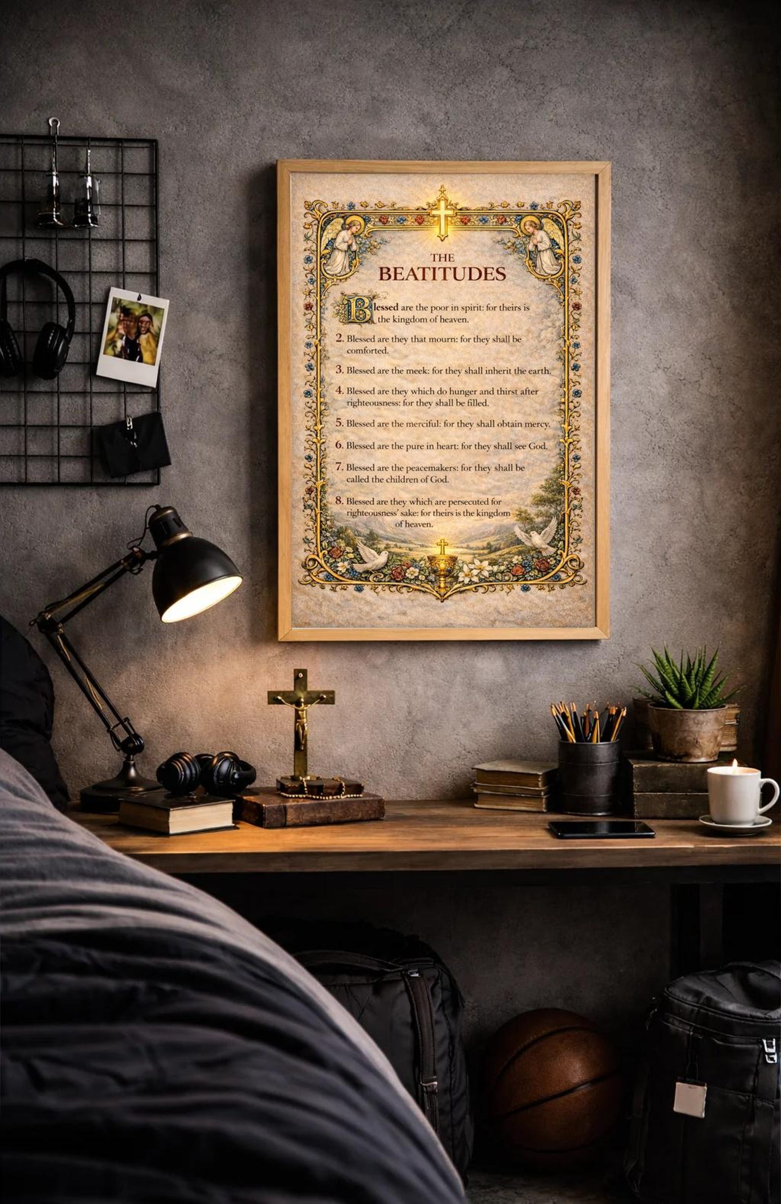 The Beatitudes — Illuminated Manuscript (printable Wall Art) - Etsy
