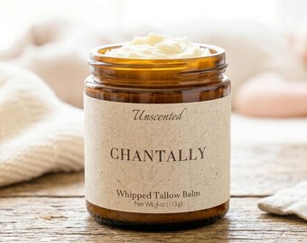 Crema facial de sebo sin perfume para pieles sensibles, bálsamo para bebés de sebo batido de vacas alimentadas con pasto, producto natural esencial para la habitación del bebé, crema hidratante suave para recién nacidos.