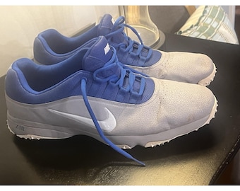 Nike Air Rival 4 Golf Shoes wolf grey/blue/white size 13 VGUC