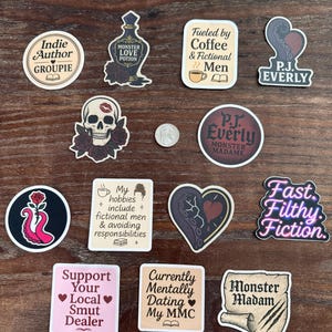 Smut Reader Stickers | Short Reads After Dark Exclusive | Declare Your Fictional Men Era | Bomb-Proof Vinyl