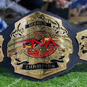 NEW TNA World Heavyweight Wrestling Championship Replica Belt 2mm/4mm Brass / Special gift for someone special , Dad